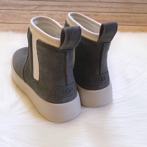 UGG Women’s Classic Boom Bootie Charcoal Boots - Picture 3 of 8